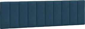 vidaXL Pernă tăblie de pat, Hanko, albastru, 180 cm, catifea