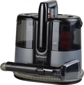 La mâna a doua: Aspirator pentru spalat covoare si tapiterie Techwood TANA-6600, 600W, Rezervoare pentru apa curata si uzata, Negru