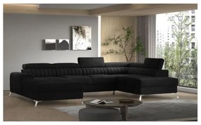 Colțar Lacante 354cm negru