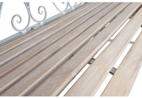 Banca de gradina, din metal, cu aspect vintage, Romance