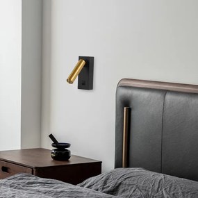 Spot LED de perete Brilagi MAYA LED/3W/230V 4000K negru/auriu