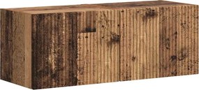 vidaXL Dulap TV de perete Pe perete 2 pcs Lemn Vechi 60 x 31 x 29.5 cm