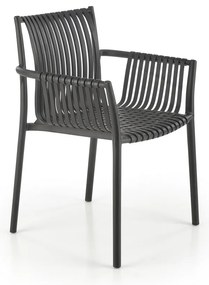 Scaun de bucaterie Lamar, negru