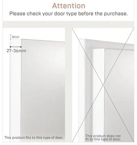 Cuier de ușă alb-natural din metal 1,5 cm Tower – YAMAZAKI
