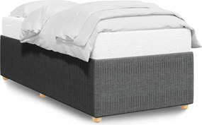 vidaXL Cadru de pat fără saltea, gri închis, 80x200 cm, textil