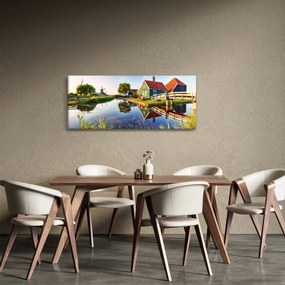 Tablou cu mori din Olanda (120x50 cm)