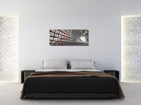 Tablou cu construcție din fier (120x50 cm)