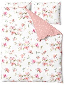 Lenjerie de pat din bumbac pentru pat dublu Bonami Selection Blush, 200 x 220 cm