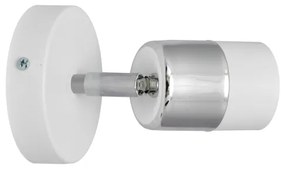 Spot LED de perete TUBSSON 1xGU10/4,8W/230V alb/crom lucios