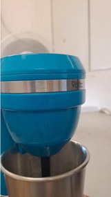 La mâna a doua: Mixer pentru frappe Oliver Voltz OV51163E, 100W, Bol otel inoxidabil 450 ml, 2 viteze, Agitattor otel, Albastru