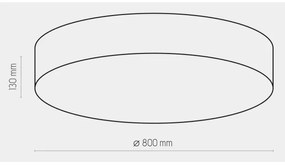 Plafonieră RONDO 6xE27/15W/230V d. 80 cm albă