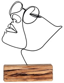 Statuetă din metal Girl – Mioli Decor