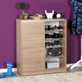 Comoda Multifunctionala Adore Diamond, 2 usi glisante, 5 rafturi,  91 x 105 x 37 cm