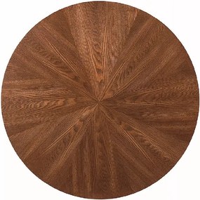 Masa rotunda de dining AMADEO 100x100 cm, decor nuc
