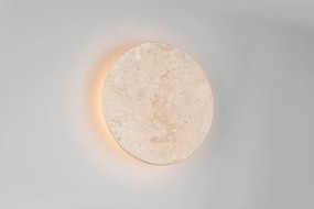 Aplică de perete alb mat LED cu intensitate reglabilă din piatră Bobbin – Trio Select