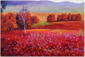 Tablou - Peisaj roșu (90x60 cm)