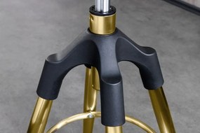 Scaun de bar pivotant Industrial 80cm, auriu