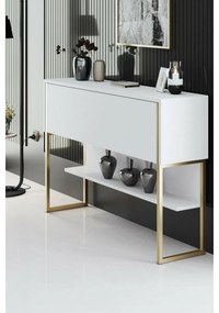 Comoda Luxe Alb și Auriu