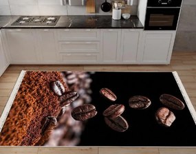 Covor bucatarie antiderapant, 120x180 cm, Coffee Beans