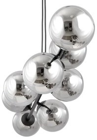 Lustră pe cablu ROSSI 6xE14/10W/230V negru/gri