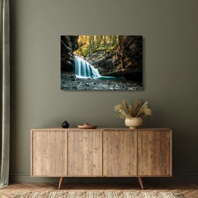 Tablou cu cascada de pădure (90x60 cm)