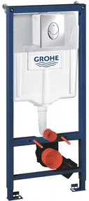 Set rezervor incastrat si cadru, Grohe Rapid SL, clapeta Skate Air crom si set de fixare, 38721001