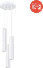 Brilagi - Lustră LED suspendată pe cablu CRESTO 3xGU10/10W/230V albă