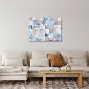 Tablou - figuri geometrice pe perete (70x50 cm)