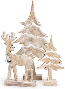 Decorațiune din lemn de mango 4Home Frozen Tree, 30 cm, S
