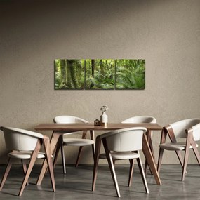 Tablou - Pădure tropicală (cu ceas) (90x30 cm)