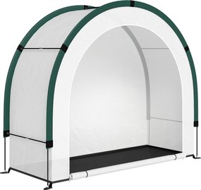 Outsunny Seră cu partea superioară curbată, seră din folie pliabilă 200 x 80 x 164 cm Verde | Aosom Romania