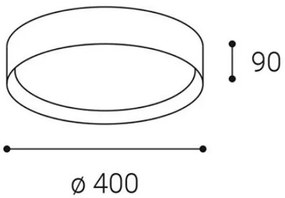 Plafonieră MILA LED/30W/230V 3000/4000K LED2
