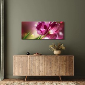 Tablou cu lalele roz (120x50 cm)