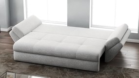 Canapea extensibilă dumonde cu ladă de depozitare si sezut confortabil din spuma high-density, Loana Euphoria Dove 250x100 cm