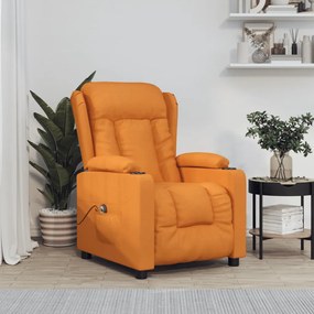 3143294 vidaXL Fotoliu cu ridicare, galben închis, material textil