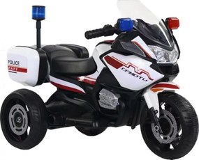 Motocicleta Electrica cu Acumulator Pentru Copii NOVOKIDS™ Police Motor, 2-6 ani, Max 30 kg, Cu Sunete si Lumini LED, Trotineta Electrica, 3 Roti,