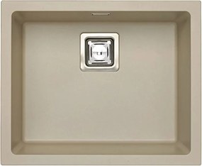 Chiuveta compozit Alveus Quadrix 50 Pebble bej metalizat 56x46 cm