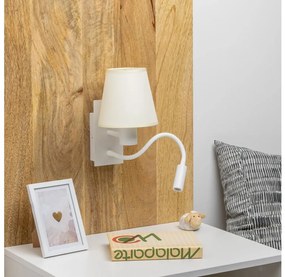 Lampă LED de perete Brilagi NUBILA 1xE27/25W/230V + LED/3W alb/crem