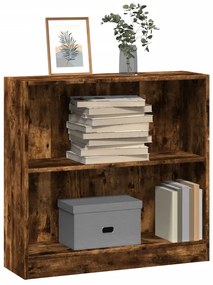 vidaXL Bibliotecă, stejar fumuriu, 80x24x76 cm, lemn prelucrat