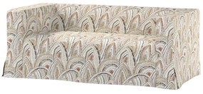 Husă canapea Klippan cu 2 locuri, lungă, cu pliuri contrastante