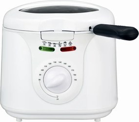 Friteuza Elite EDFF-1290W, 1300 W, 2 L, 80-190°C, Fereastra de vizualizare, Cool Touch, Alb
