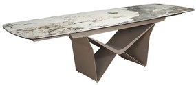 Masa extensibila deosebita design LUX Marble 200-290x100cm