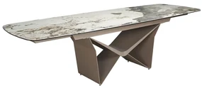 Masa extensibila deosebita design LUX Marble 200-290x100cm