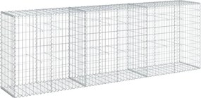 vidaXL Coș gabion cu capac, 300x50x100 cm, fier galvanizat