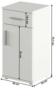 Dulap Lessa 03 (alb mat). 1075422