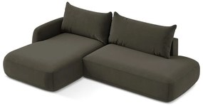 Colțar maro extensibil (cu colț pe partea stângă/cu șezlong) Hale – Makamii