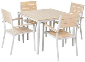 Set mobilier de grădină Praza (lemn deschis). 1082017