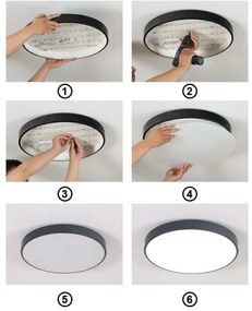 Plafonieră LED FELIZ LED/40W/230V 4000K d. 40 cm negru