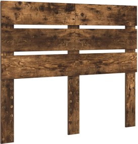 vidaXL Tăblie cap Stejar fumuriu 120 cm Lemn compozit