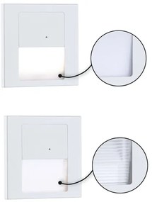 Paulmann 80002 - LED 1W lampă scări cu senzor TSARO 230V albă/lead